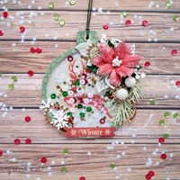 Винтажные сердечки из ткани. Подвески в скрапбукинге. Декор для альбома. Скрапбукинг. Подвеска на скрапбукинг.