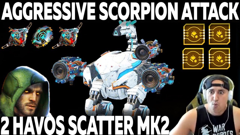 AGGRESSIVE SCORPION ATTACK LOTS OF LIVING LEGENDS WAR ROBOTS SCORPION 2 HAVOC SCATTER MK2 +