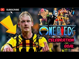 German football player One Piece Goal celebration ☆ Bundesliga vs One Piece Anime TV ☆ 2023 • 4K