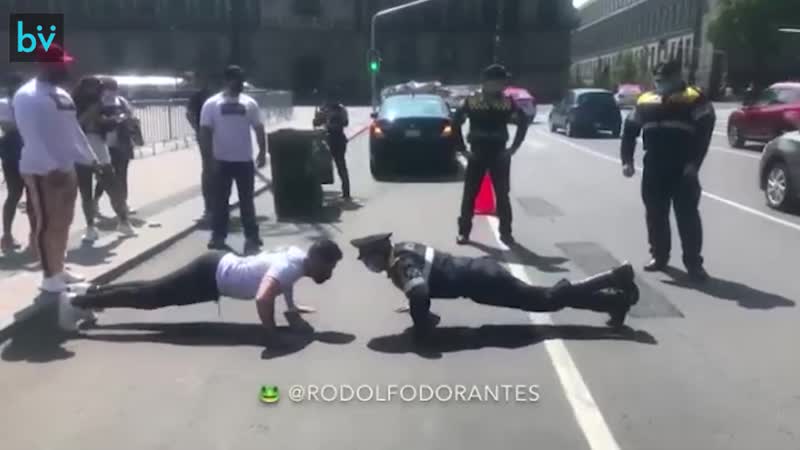 Померился силами с полицейским в
