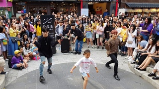 20190608 홍대 오늘 댄스팀 디오비() 버스킹에서 일어난 일 01 - 봉근,태영 백댄서로 전&