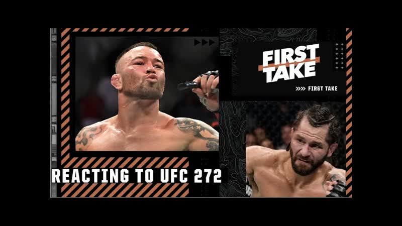 Stephen A. reacts to UFC 272: Colby Covington vs. Jorge Masvidal, First