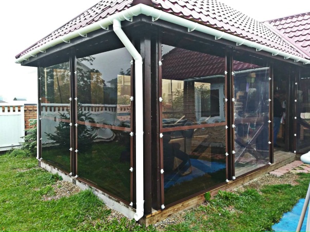 Шторы из ПВХ (мягкие окна) для веранды. - Веранды и Террасы Смоленск -Всё для ве