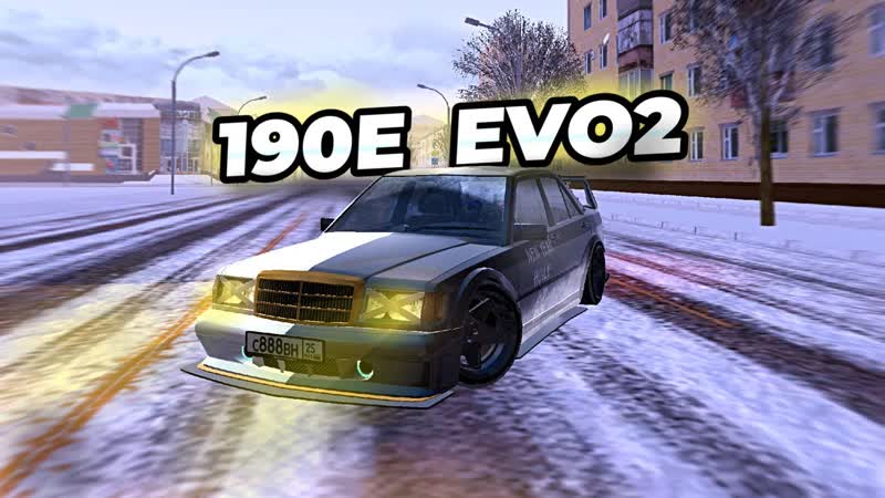 ПОЛНЫЙ ОБЗОР MERCEDES 190 E EVO 2 BLACK RUSSIA Новый блек пасс 190е эво 2