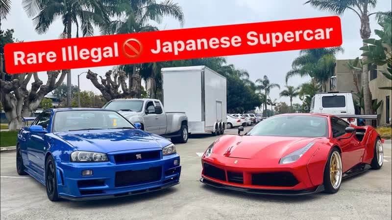 HOW TO EMBARRASS CALIFORNIA SUPERCAR OWNERS BRING AN ILLEGAL R34 GTR VSPEC