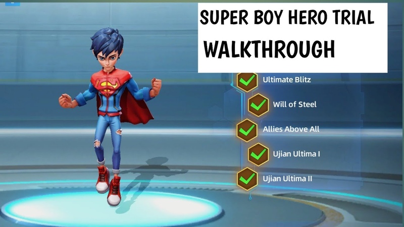 SUPERBOY HERO TRIAL WALKTHROUGH , DC Worlds Collide
